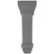 Ekena Millwork 2 1/4"W x 5"D x 7"H Stockport Wood Vintage Decor Bracket, Pebble Grey BKTWD02X05X07STPG - alternate 2